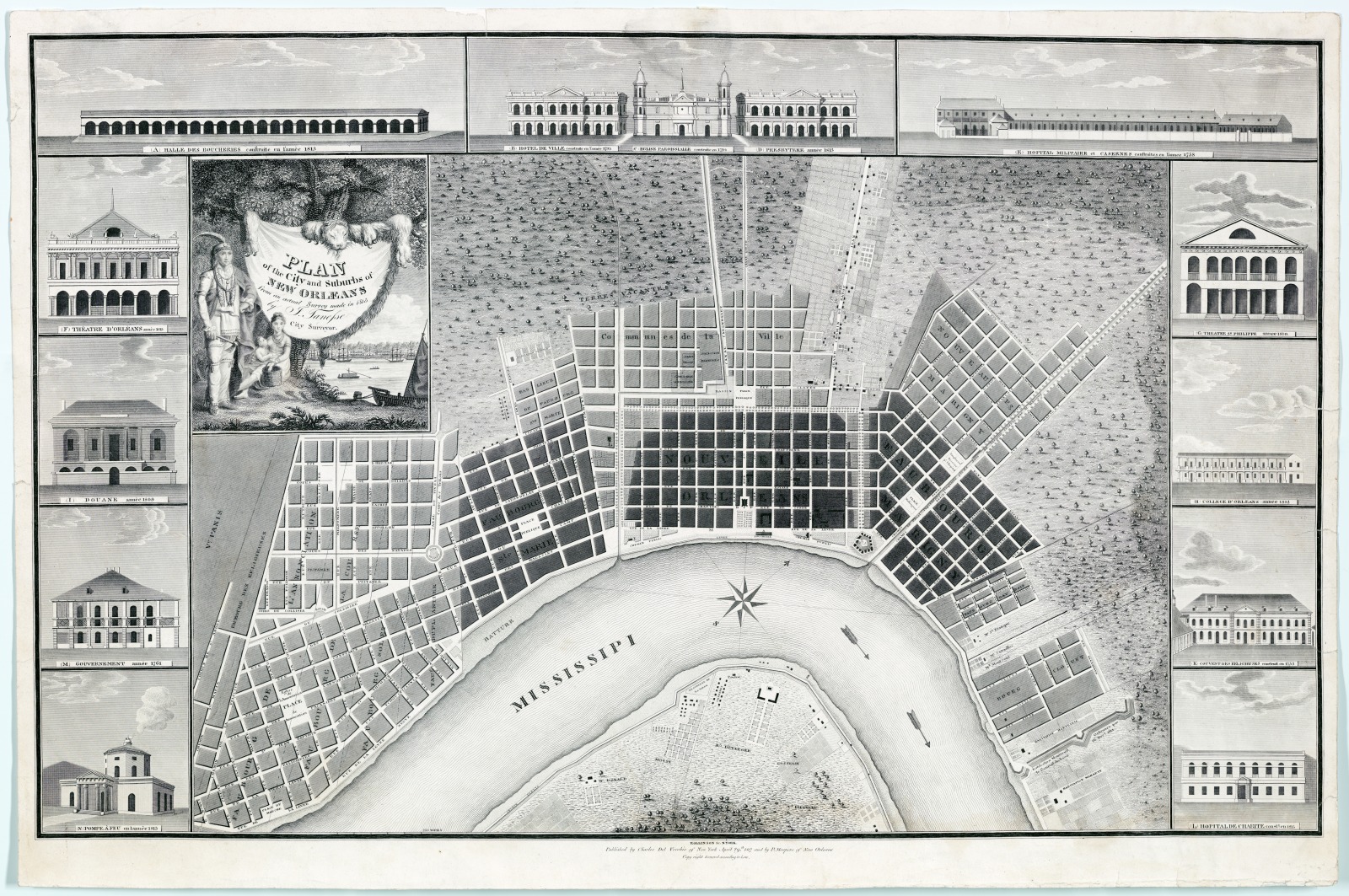 The Jacques Tanesse map of 1815